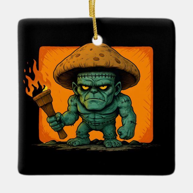 Torch & Temper – Mushroom Beast Design Julgransprydnad Keramik (Framsida)