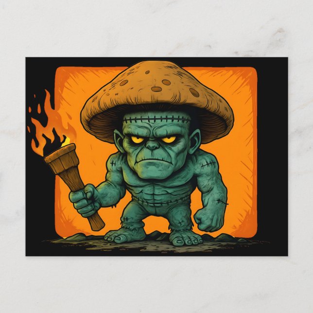 Torch & Temper-Mushroom-Beast Helg Vykort (Framsida)