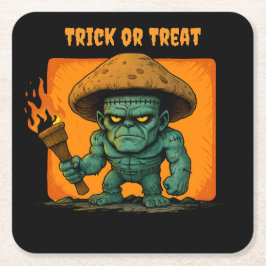 Torch & Temper-Mushroom-Beast Underlägg Papper Kvadrat