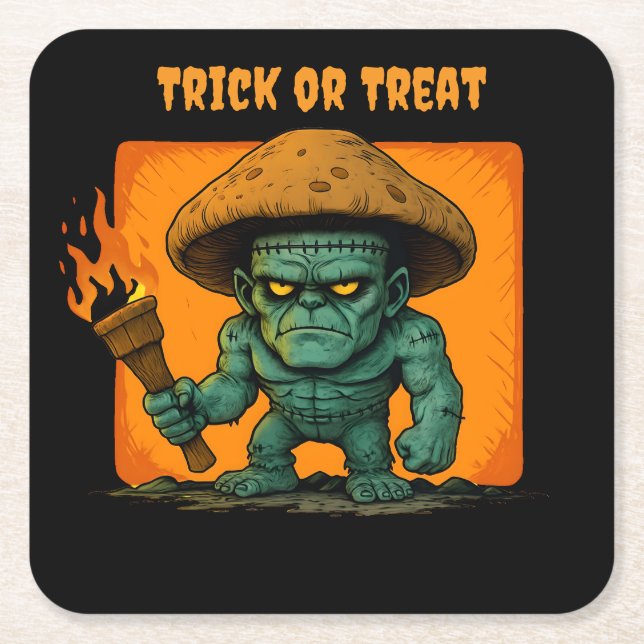 Torch & Temper-Mushroom-Beast Underlägg Papper Kvadrat (Framsidan)