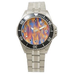 Torched (Binary Ansikte) av Kenneth Yoncich Armbandsur