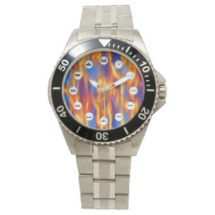 Torched (Mayan Ansikte) av Kenneth Yoncich Armbandsur