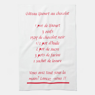 Torchons Recette Gâteau Yaourt Kökshandduk