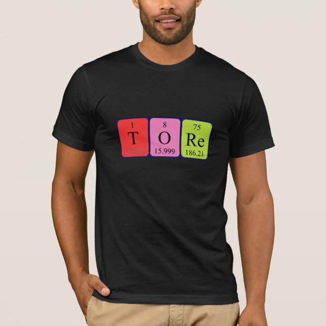 Tore Periodisk skjorta bord namn T-shirt (Framsida)