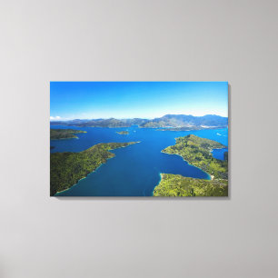 Torea Bay, Queen Charlotte Sound, Marlborough Canvastryck
