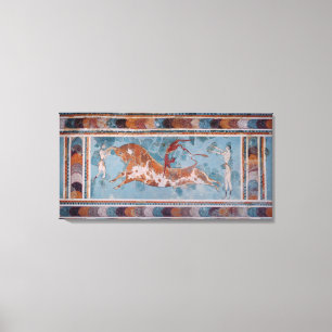 Toreadorfrescoen, Knossos slott, Crete Canvastryck