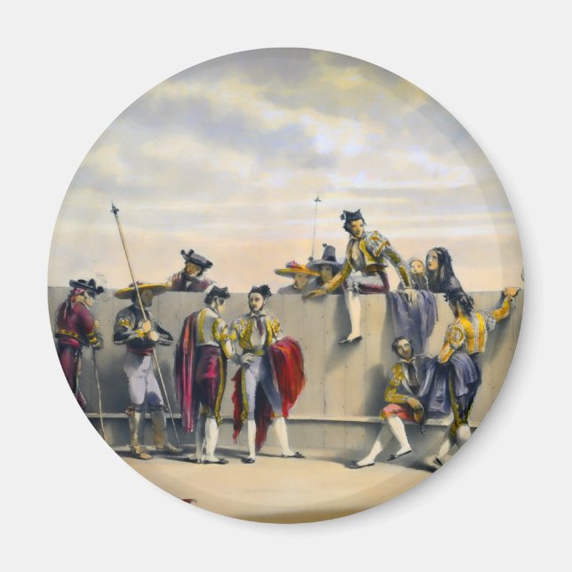 Toreros mellan bullarna magnet (Framsidan)