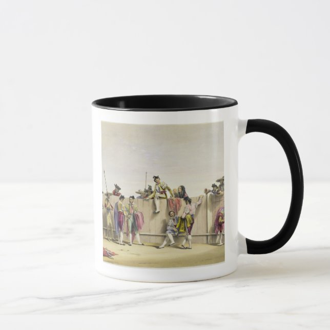 Toreros som Reposing mellan tjurarna, 1865 (färg l Mugg (Höger)