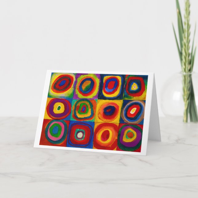Torg med cirklar, Abstrakt, Wassily Kandinsky Kort (Framsida)