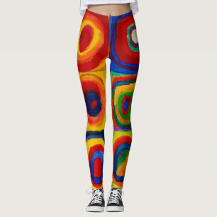 Torg med cirklar, Abstrakt, Wassily Kandinsky Leggings