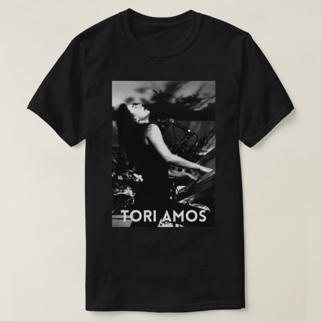 Tori Amos Live-konsert Art Skriv ut 90s Classic T- T Shirt (Design framsida)