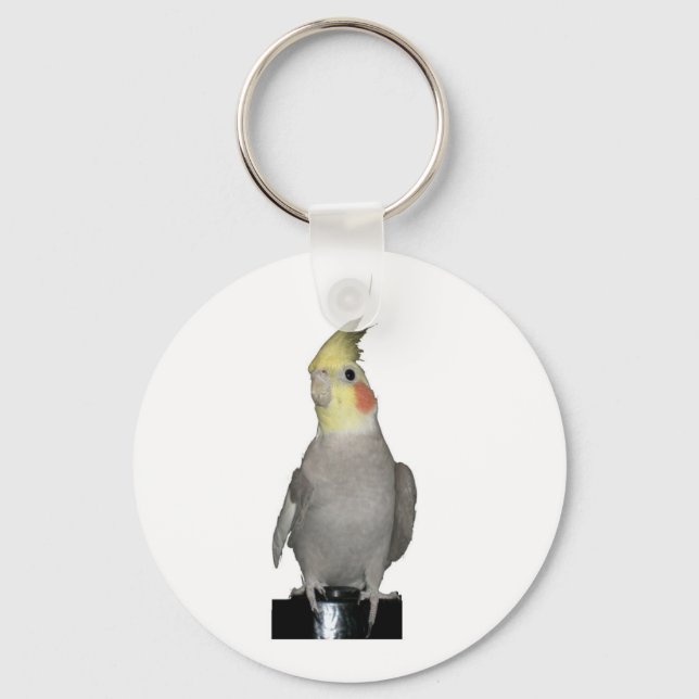 Tori den majestätiska cockatiel nyckelring (Framsida)