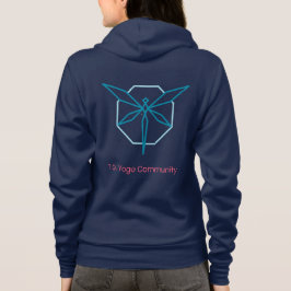 Tori G. Yoga Dragonfly Community Dragkedja Hoodie T Shirt