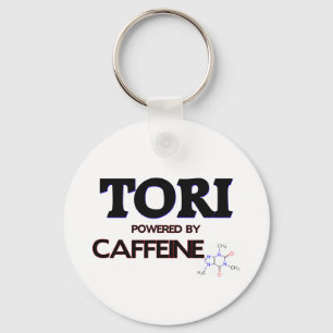 Tori som drivas av koffein nyckelring