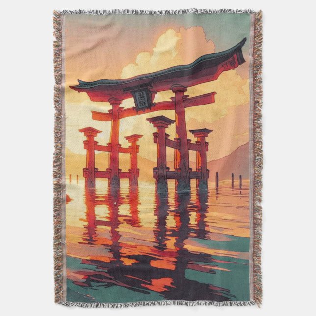 Torii av den uppgående ljuset filt (Framsidan Vertikal)
