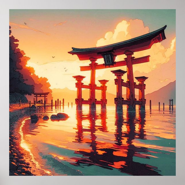 Torii av det uppgående ljuset poster (Framsidan)