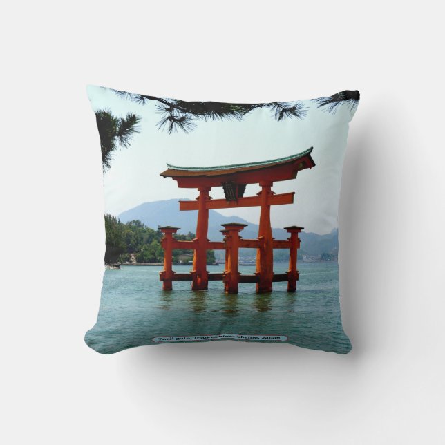 Torii grind, Itsukushima relikskrin, Japan Kudde (Framsida)