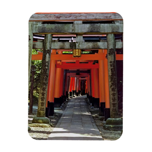 Torii grind - Kyoto, Japan, Asien Magnet (Vertikal)