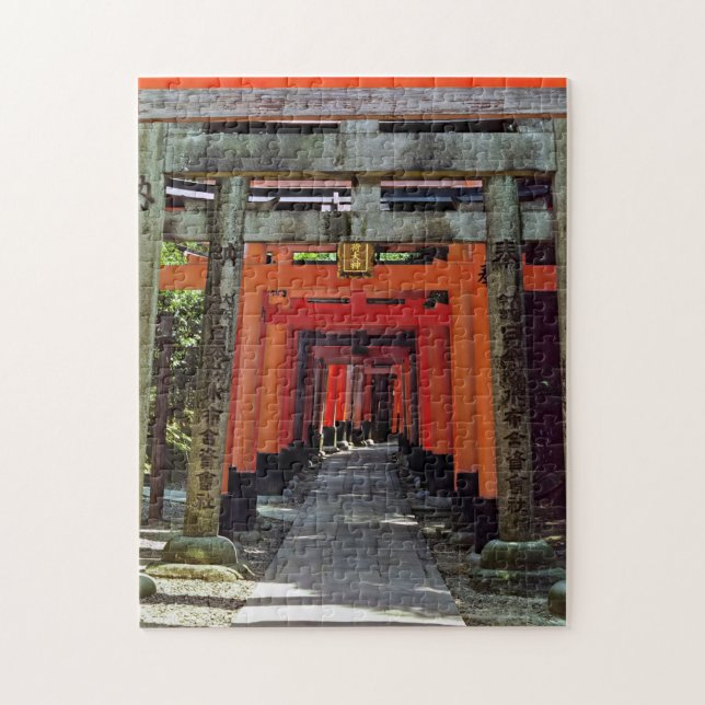 Torii grind - Kyoto, Japan, Asien Pussel (Vertikal)