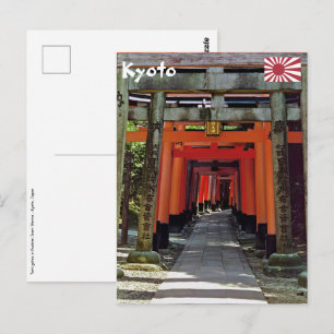 Torii grind - Kyoto, Japan, Asien Vykort