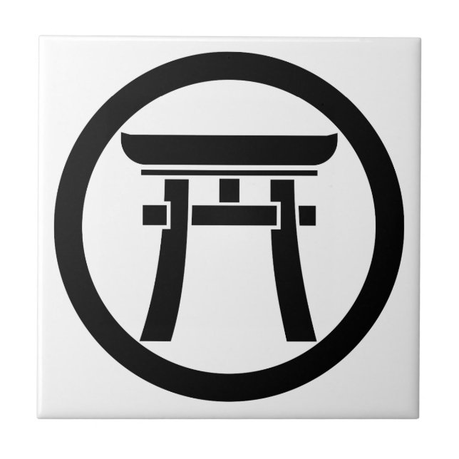 Torii i en cirkel kakelplatta (Framsidan)