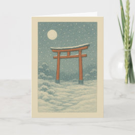 Torii i Snö-julkort Helgkort