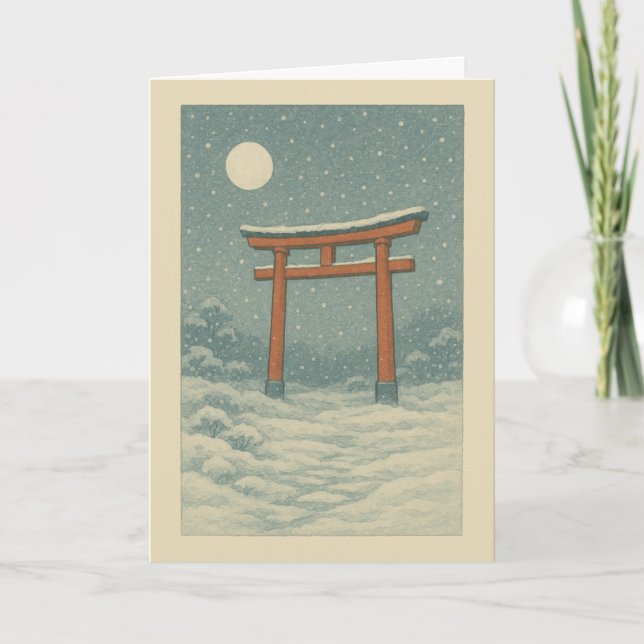 Torii i Snö-julkort Helgkort (Framsida)