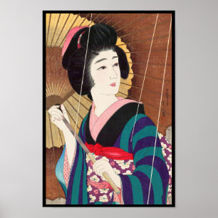 Torii Kotondo tolv aspekter av kvinnor, regnar Poster