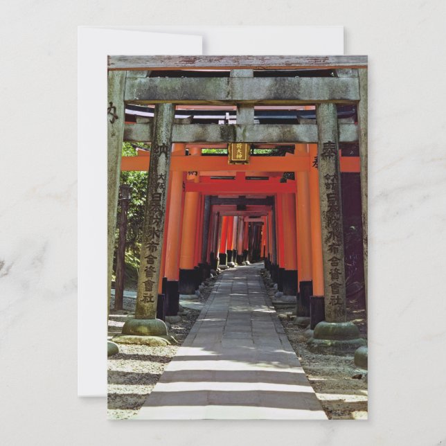 Torii-portar - Kyoto, Japan, Asien Inbjudningar (Framsida)