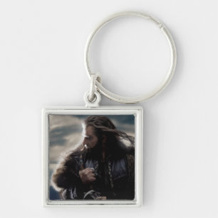 ToriN OAKENSHIELD™-tecken Poster 2 Fyrkantig Silverfärgad Nyckelring