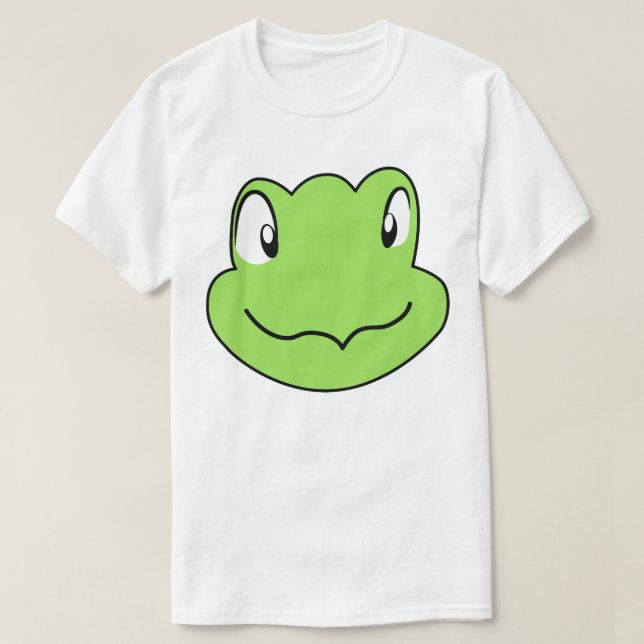 Torin the Turtle Cartoon Smiling Face T Shirt (Design framsida)