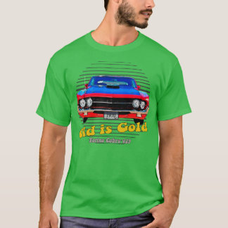 Torino Cobra 429 Amerikansk Muskel Gammal är Guld T Shirt