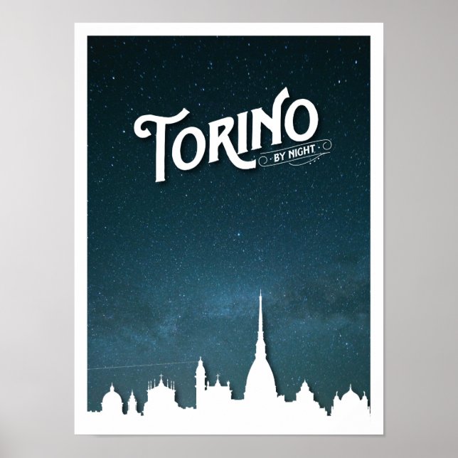 Torino med nattskylt - Poster (Framsidan)