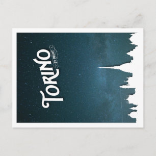 Torino över natten - vykort