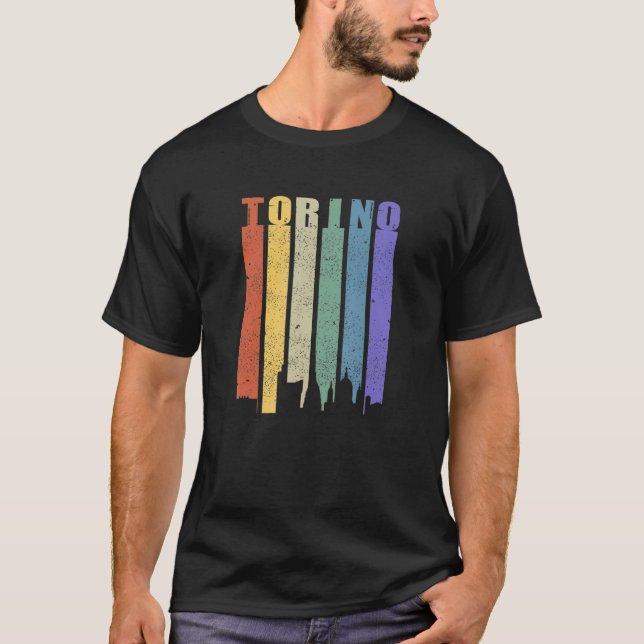 Torino-ränder T Shirt (Framsida)