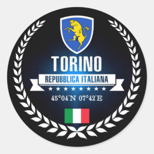 Torino Runt Klistermärke