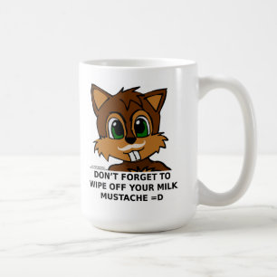 Torka av din mjölkmustasch kaffemugg