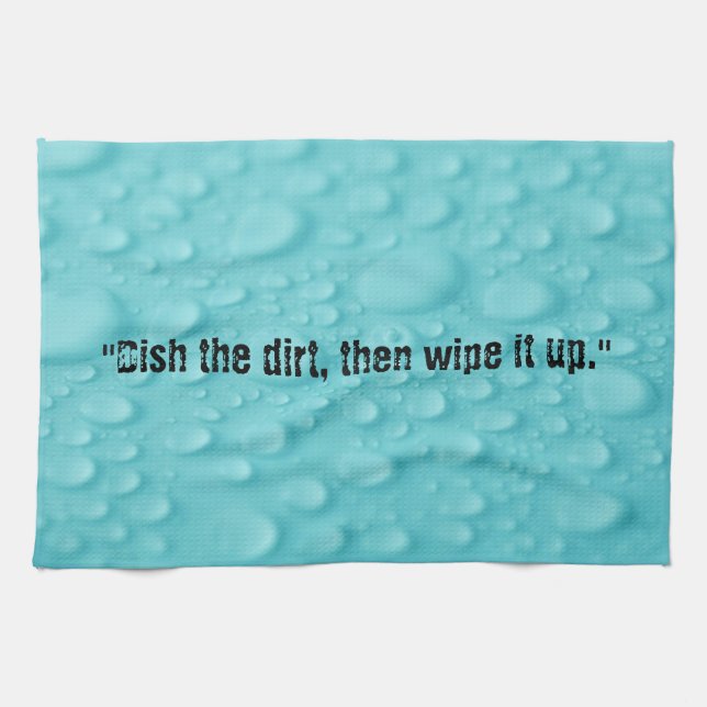 Torka av smutsen och torka upp köket. kökshandduk (Horisontell)