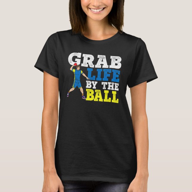 Torka livet vid Boll Dodgeball Anka Dip Dodg T Shirt (Framsida)