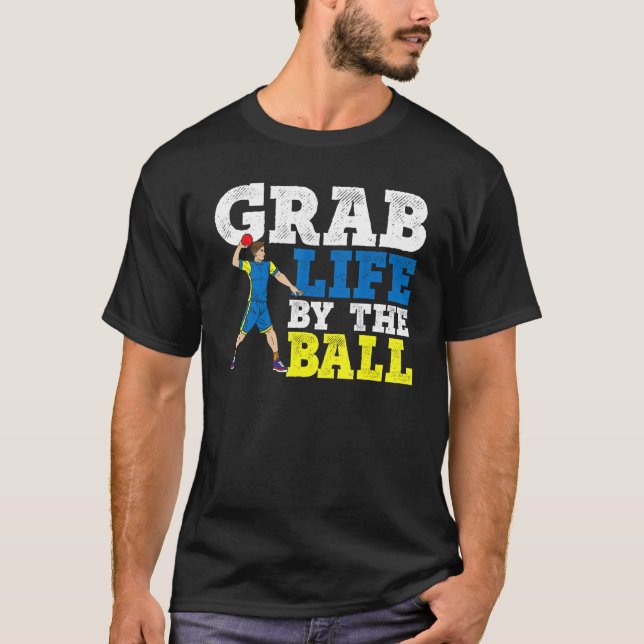 Torka livet vid Boll Dodgeball Anka Dip Dodg T Shirt (Framsida)
