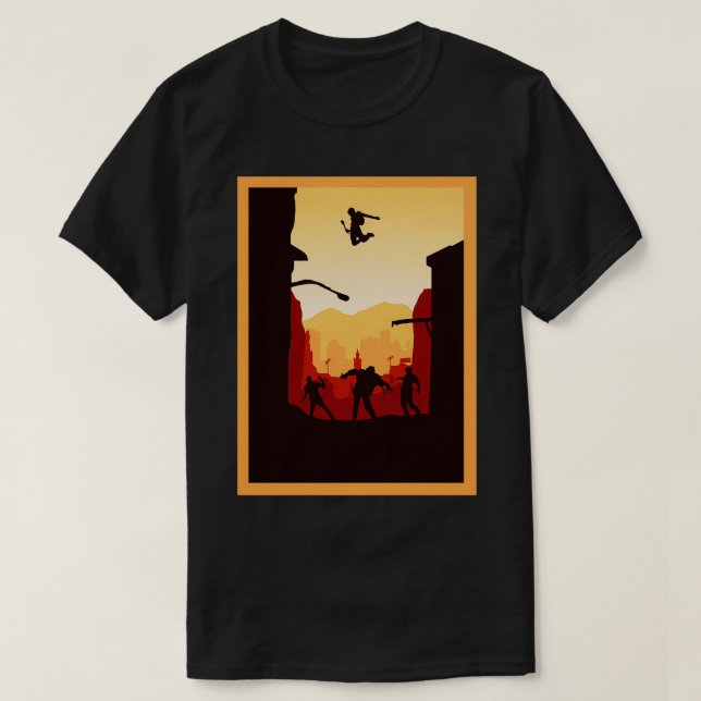 Torka Ljusminimalistisk spelgrafik på Stil T Shirt (Design framsida)