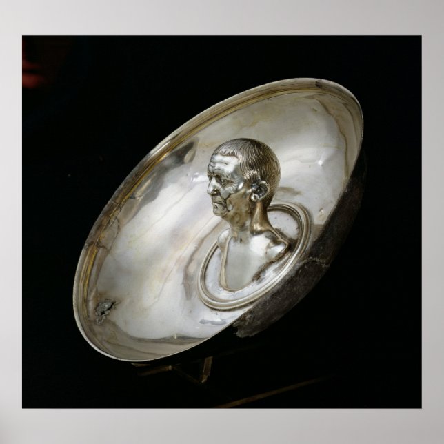 Torka med en mans bust inuti poster (Framsidan)