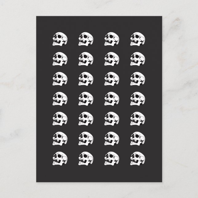 Torka som Bone Mönster I-vykort Vykort (Framsida)