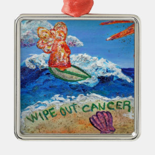 Torka ut Cancer Angel Ornament