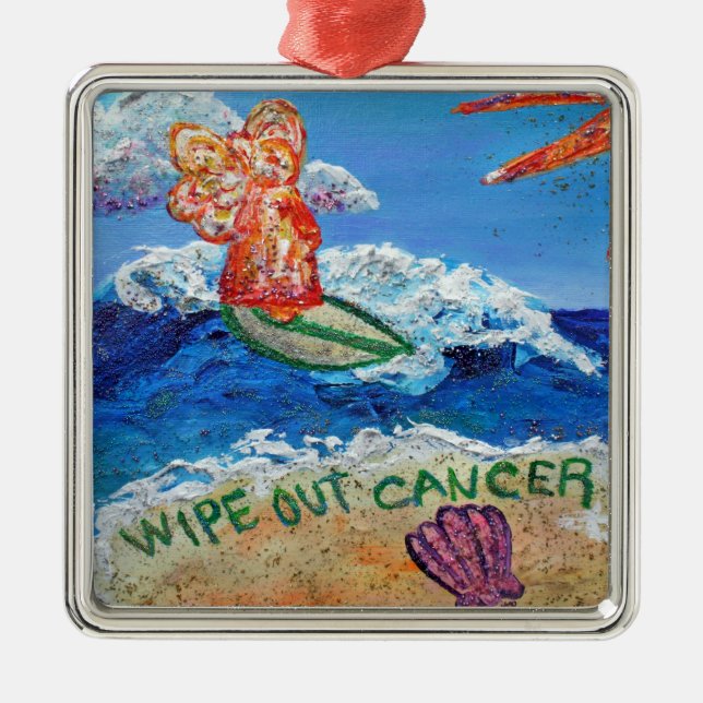 Torka ut Cancer Angel Ornament (Framsidan)