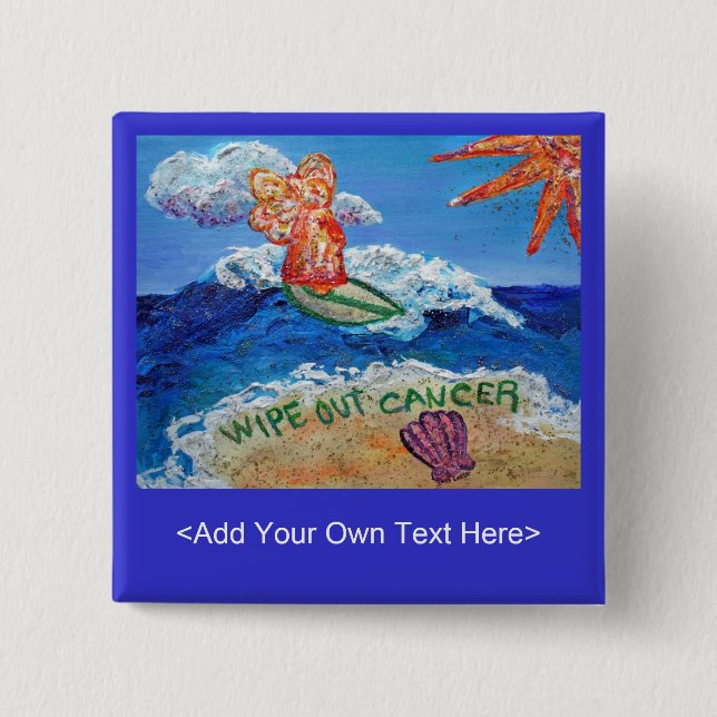 Torka ut knapp för cancergel (Framsida)