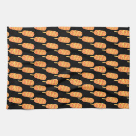 Torkad deg på ett stift kökshandduk