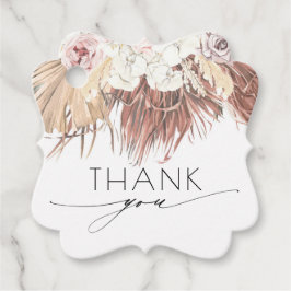 Torkad Handflatan-olja Tropical Bröllop Tack Gåvor Etiketter