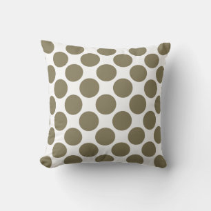 Torkad Herb Oliv grönt Polka dots Kudde