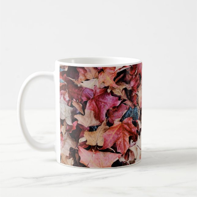 Torkad löv kaffemugg (Vänster)